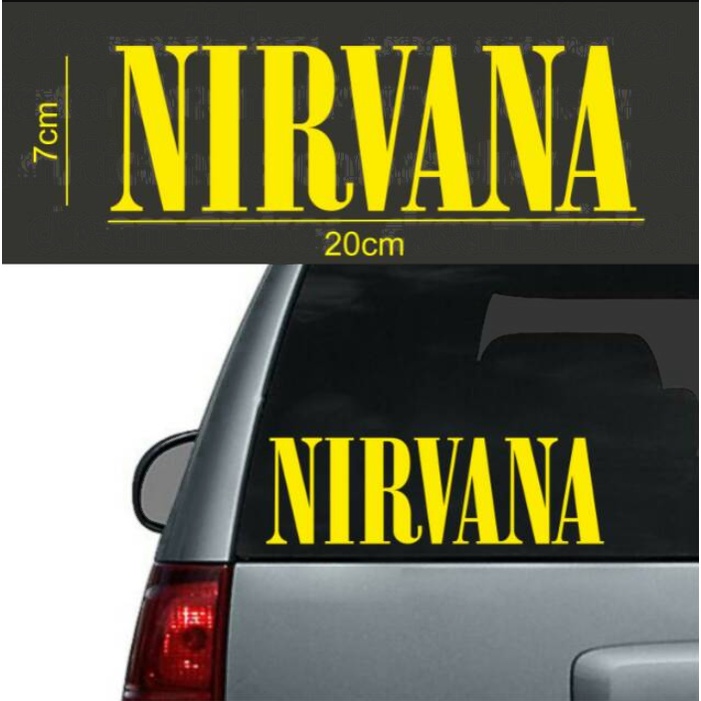 Nirvana Band Car Sticker Car Decal Sticker Shopee Philippines