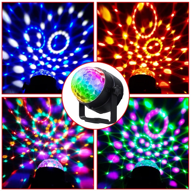 WXD Bluetooth DiscoLight Party Lights Mini Disco Ball Dj Light RGB ...