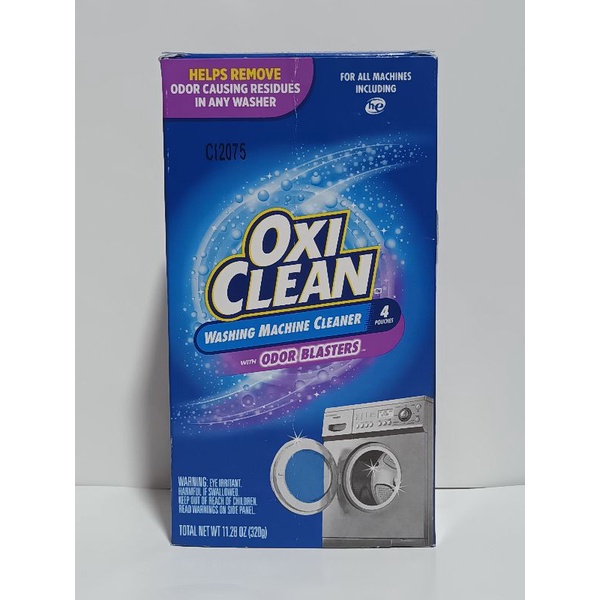 OxiClean Washing Machine Cleaner with, ODOR BLASTERS, 4 Pouches
