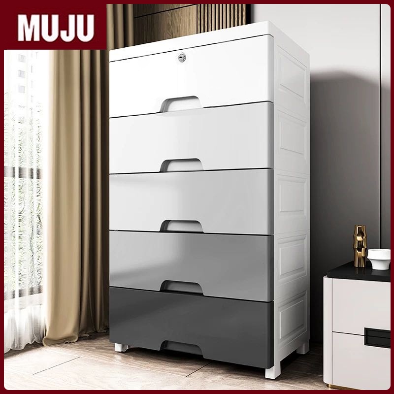 MUJU Nordic Durabox Cabinet Drawer Baby Clothes Storage Box For Toy 