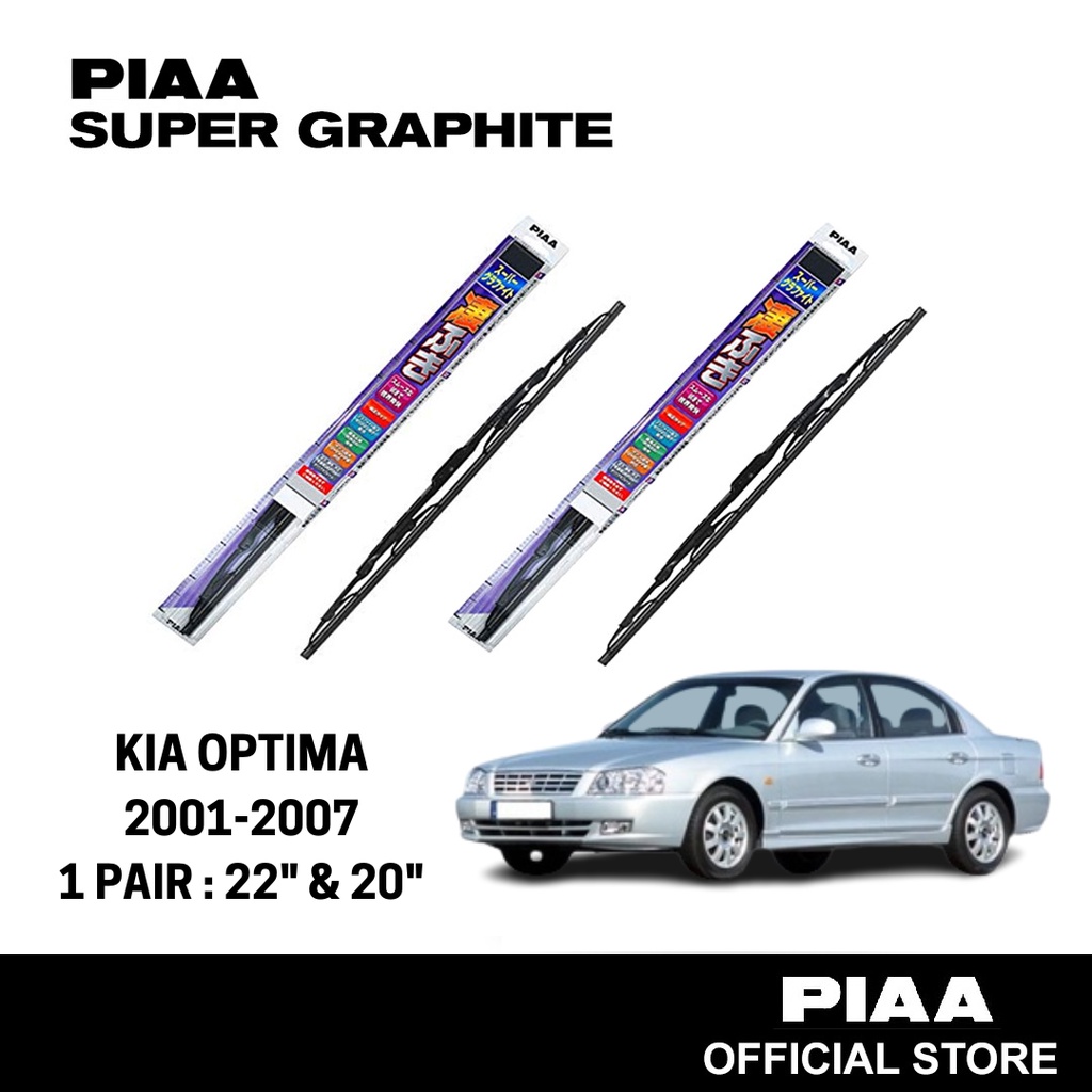 PIAA Super Graphite Tournament Wiper For Kia OPTIMA 2001 2007 (22