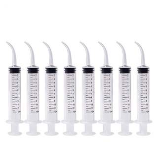 [dentalhome]3/5/10pcs Dental Disposable Elbow Syringe Dental Impression Syringes Irrigation Syringe