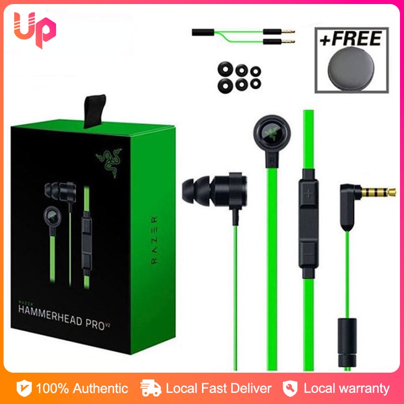 Razer Hammerhead Pro V2 Earphone For Phone 3.5mm Wired In Ear Bass ...