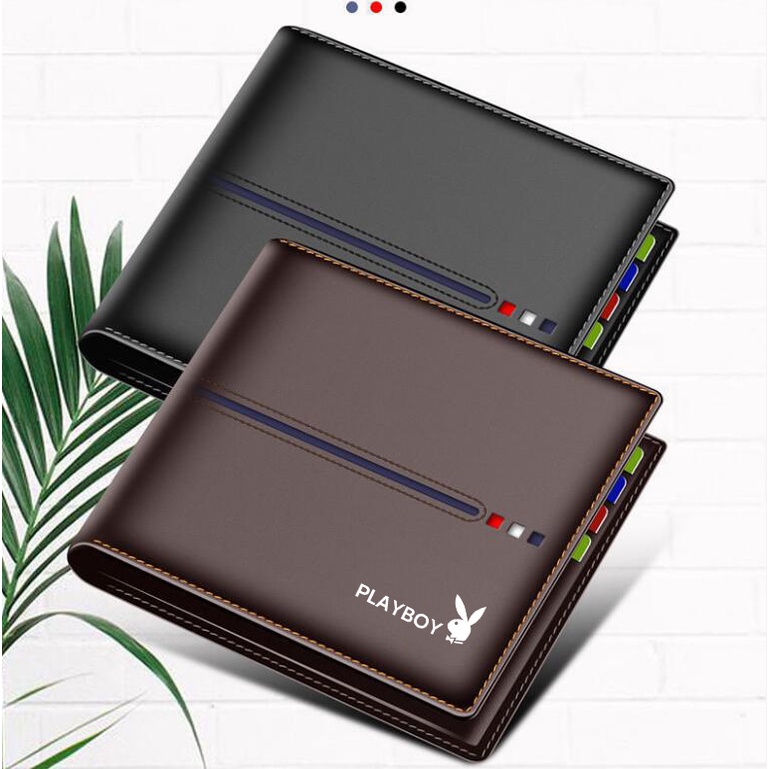 Korean men's fashion wearable business casual wallet Shopee Philippines