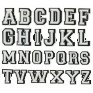 The letter style A-Z series shoes accessories Charms Clogs Pins for shoes bags