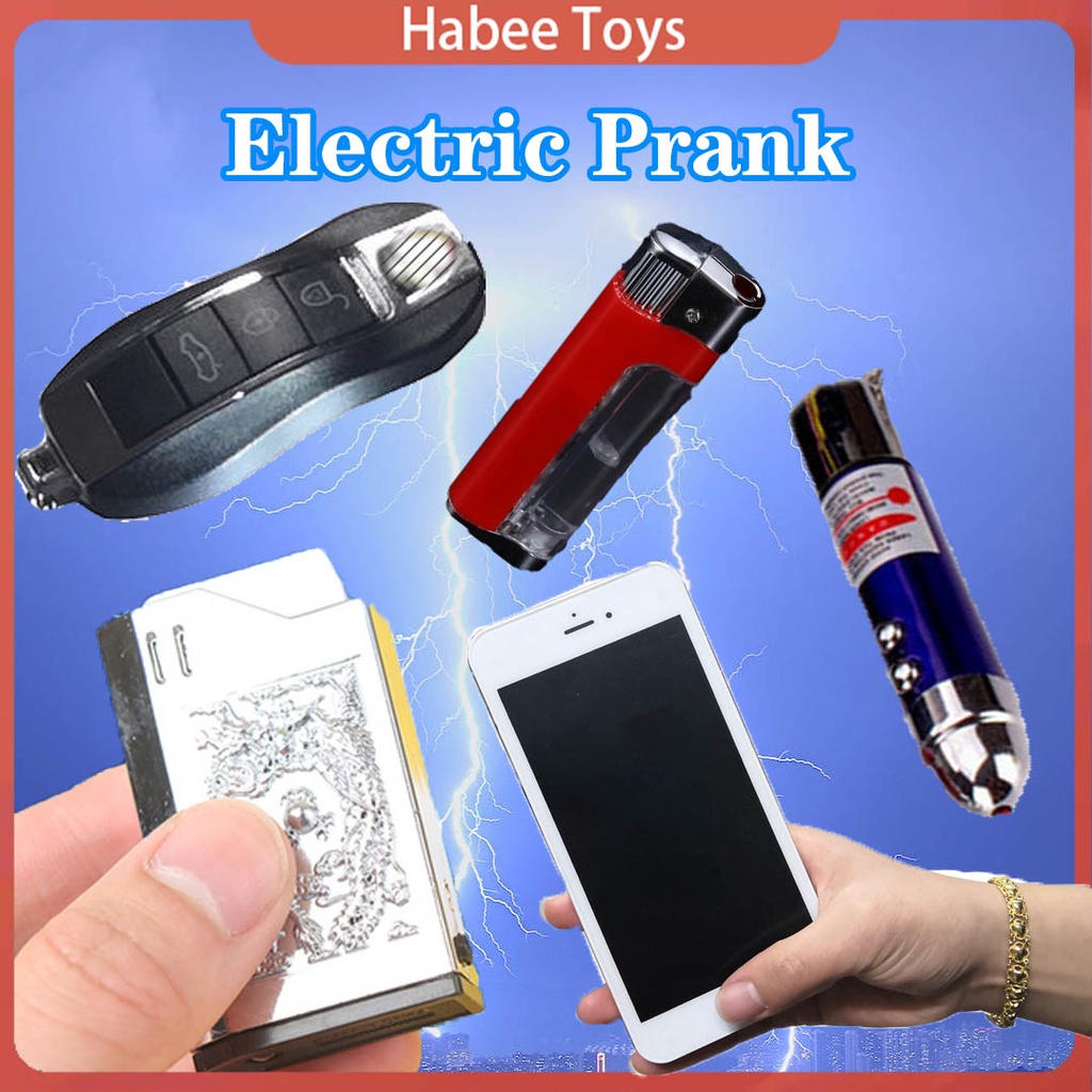 Prank Electric Shock Phone Model Tricky Shock Toy Flashlight Phone