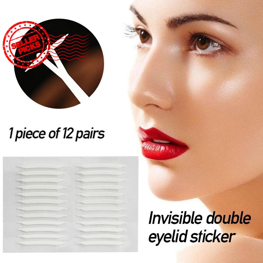 Unique Sharp Angled 3D Double Sided Invisible Eyelid Stickers Tape 1