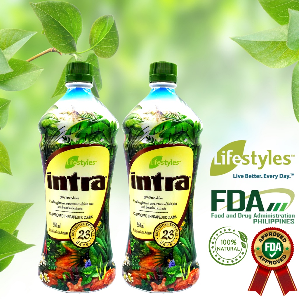 Lifestyles INTRA Herbal Juice 950ml Shopee Philippines