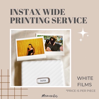 Instax WIDE Printing Service (White films)