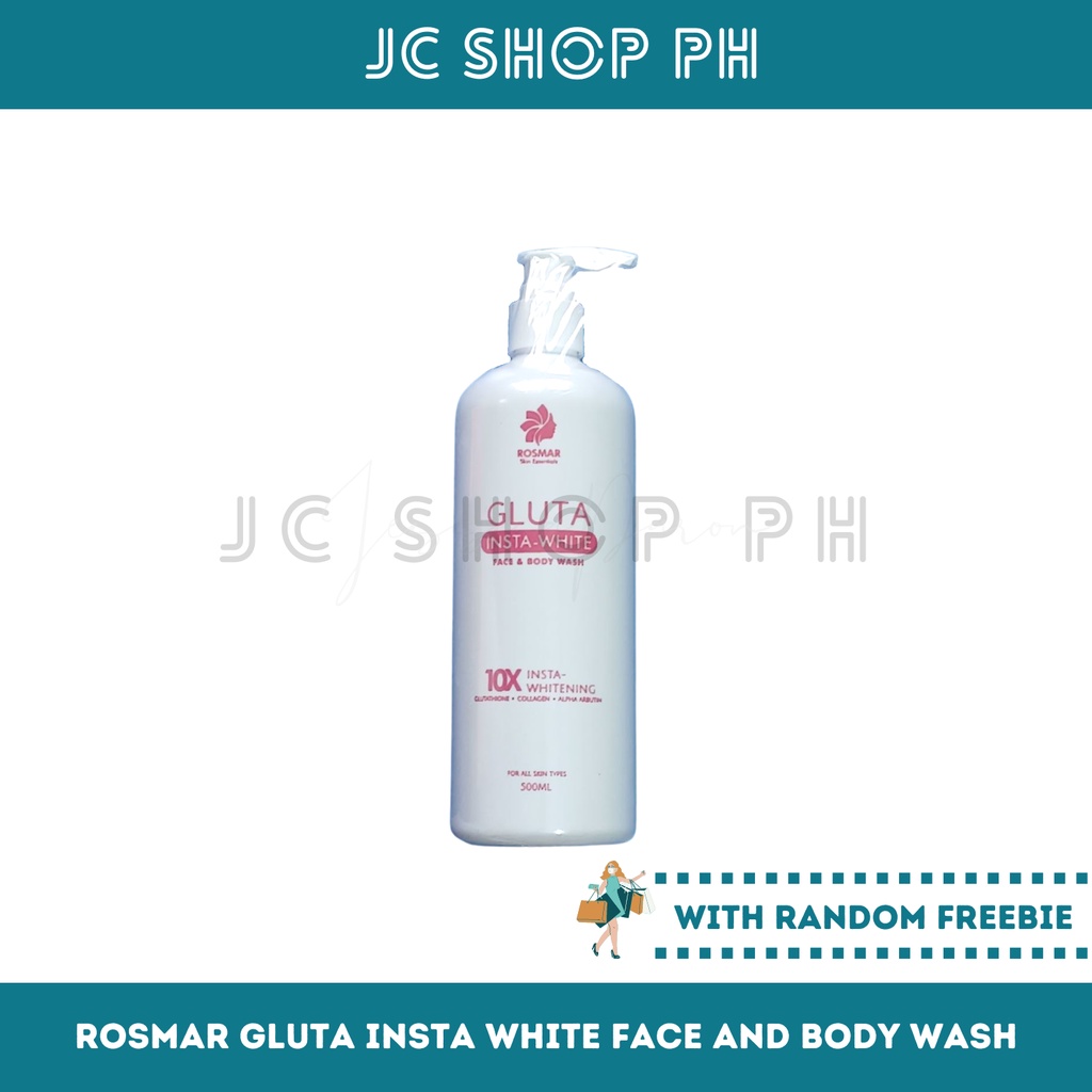 ROSMAR Gluta Insta White Face and Body Wash 500ml Shopee Philippines