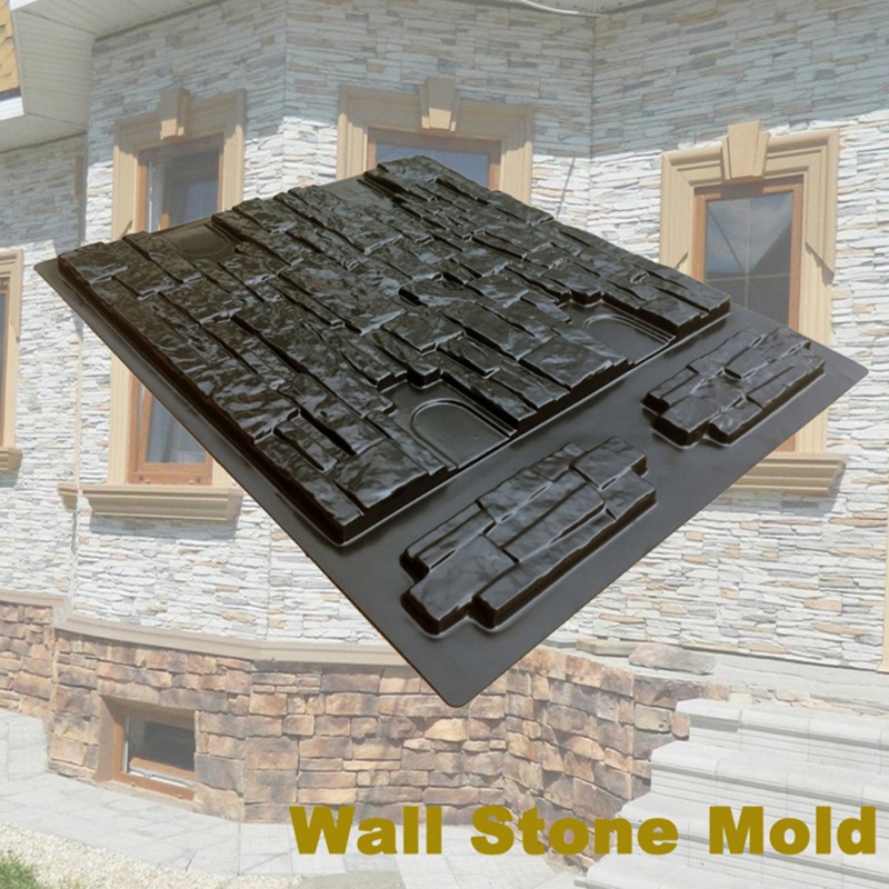 Plastic Molds wall Concrete Plaster Garden House Wall Stone Tiles Stone Mold Cement Bricks Maker Mou #1