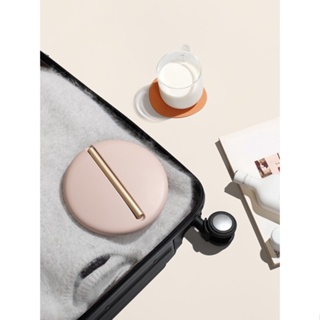 MUID makeup mirror portable folding led table top with lamp dressing travel charging home female gif #4