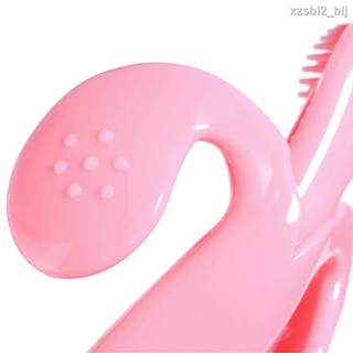 Baby Silicone Training Toothbrush Safe Toddle Teether Chew Toys Gift #4