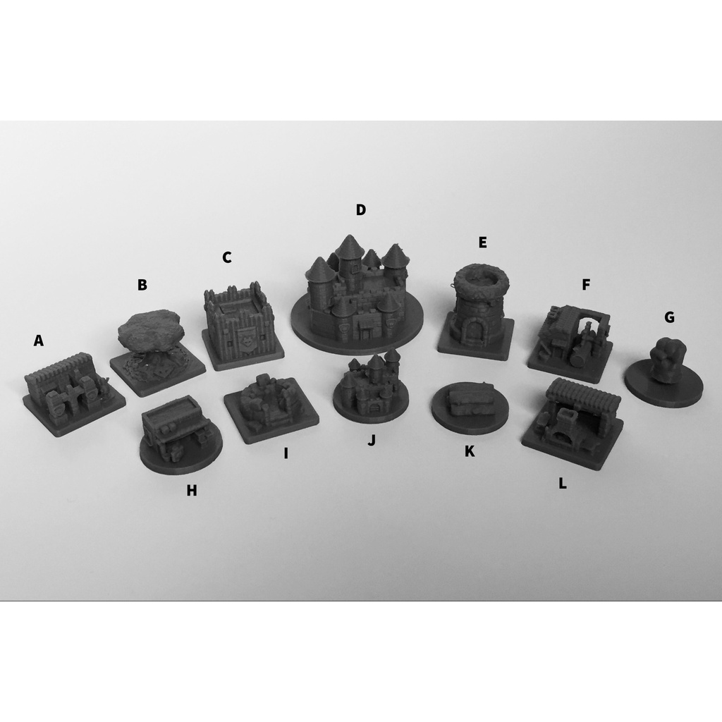 Root Board Game Miniatures Building Tokens 3D Printed Shopee
