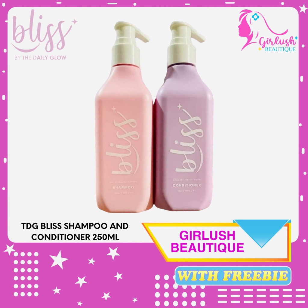 Bliss Shampoo Bliss Conditioner 250ml by the The Daily Glow Shopee