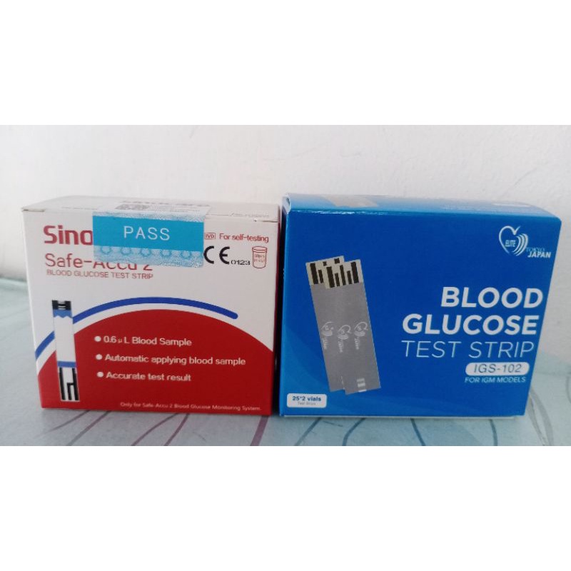 Blood Glucose Test Strips (Sinocare) (Elite Tokyo JapanIGS 102) 50pcs