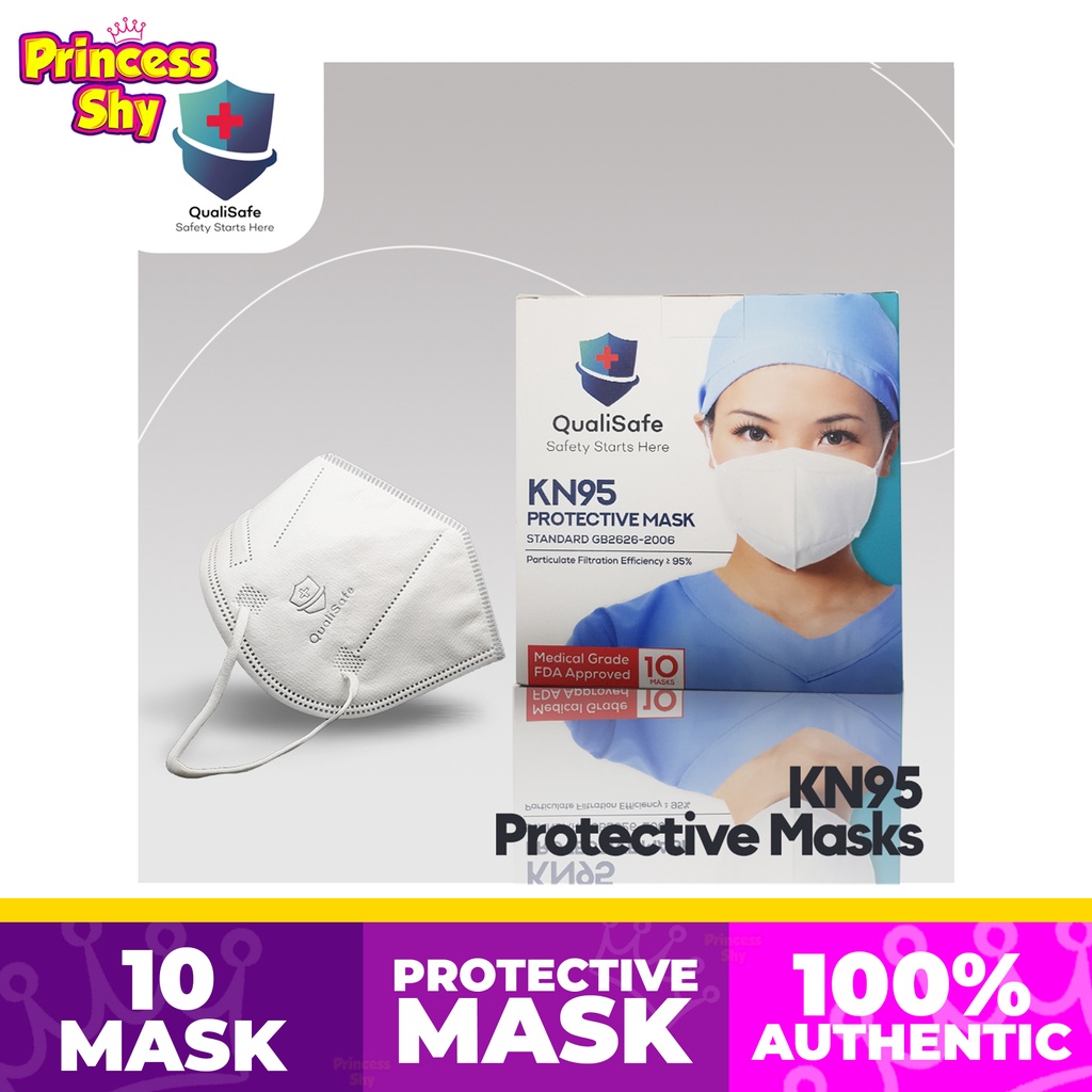QualiSafe KN95 KF94 Protective Mask 10pcs FDA approved Medical Grade