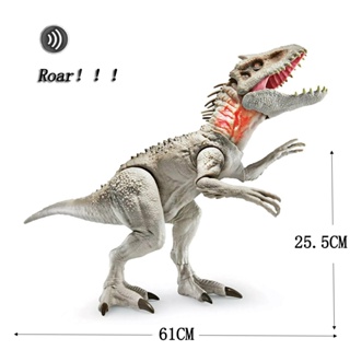 Jurassic World Destroy 'n Devour Indominus Rex & Tyrannosaurus Dinosaur with Chomping Mouth
