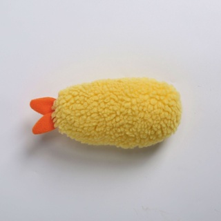 In stockfree shipping◊Japanese Fried Shrimp Tempura Dog Pet Chew Bite Squeaky Toy Cute Stuffed For #2