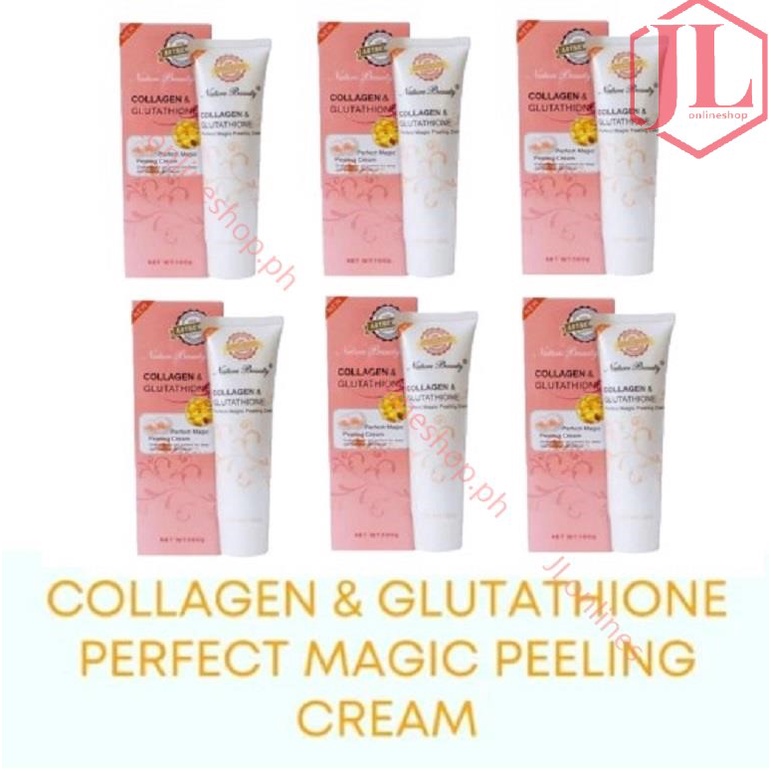AUTHENTIC collagen glutathione perfect magic peeling cream 100g set of
