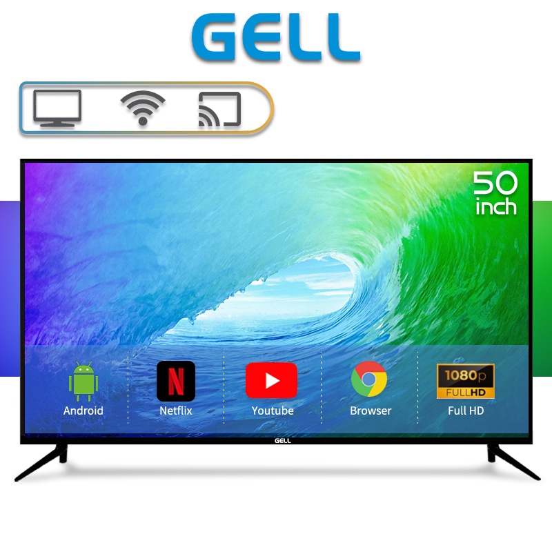 Gell 50 inch smart tv Led TV 50inches brand new Android Multiport Big