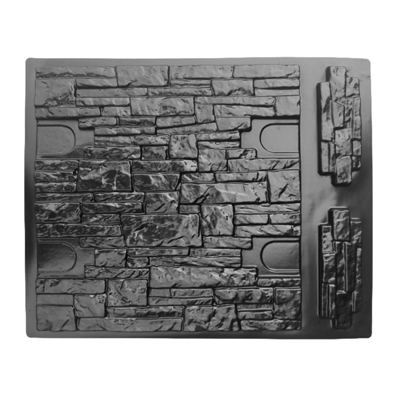 Plastic Molds wall Concrete Plaster Garden House Wall Stone Tiles Stone Mold Cement Bricks Maker Mou #4