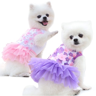 Summer Pet Clothes Dog Dress Pet Dog Clothes for Small Dog Wedding Dress Skirt Puppy Clothing Princess Dog Dresses