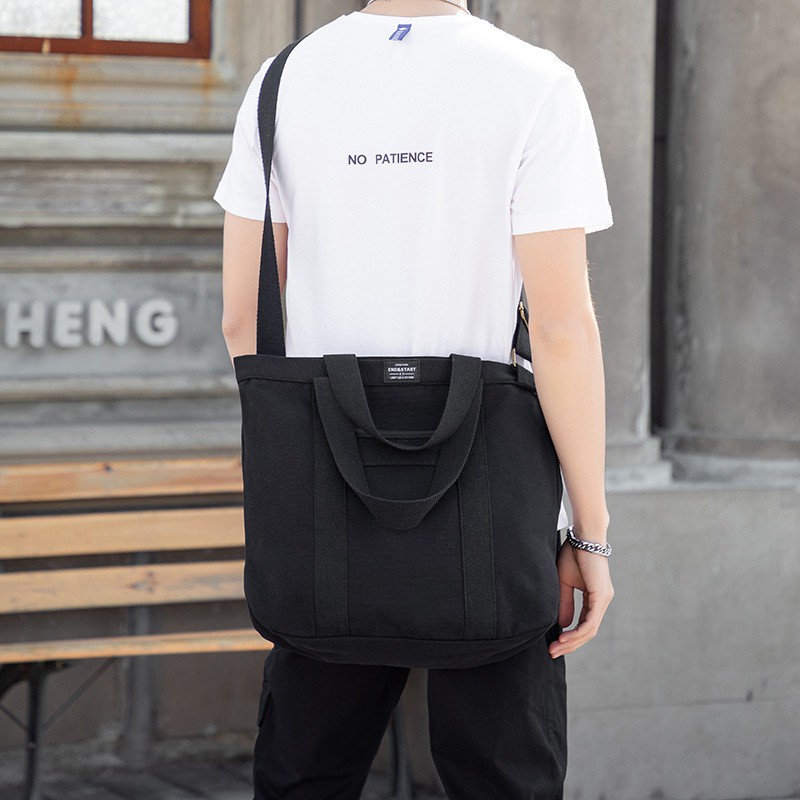 【Fast Delivery】Big Size Crossbody bag Tote bag Korean Sling bag for Men Import Student Couple Boys