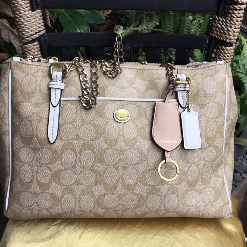 COACH CHAIN SHOULDER BAG with CODE and IDEAL ZIPPERS Shopee Philippines