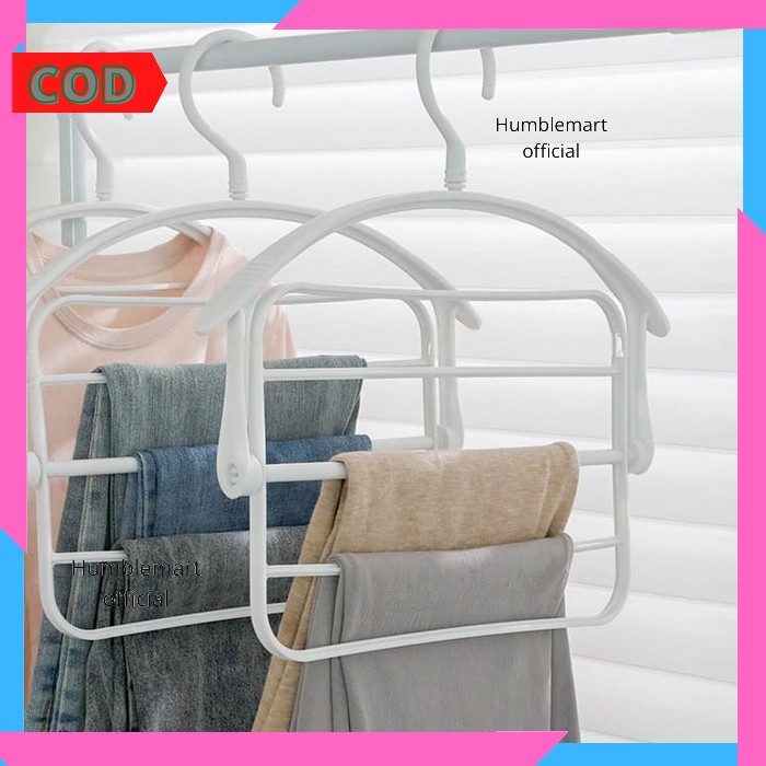 GANTUNGAN Hanger Clothes Hanger Organizer Long Pants Jeans Veil Hijab