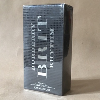 Brand New Authentic! Burberry Brit Rhythm By Burberry 90mL EDT Spray Perfume For Men