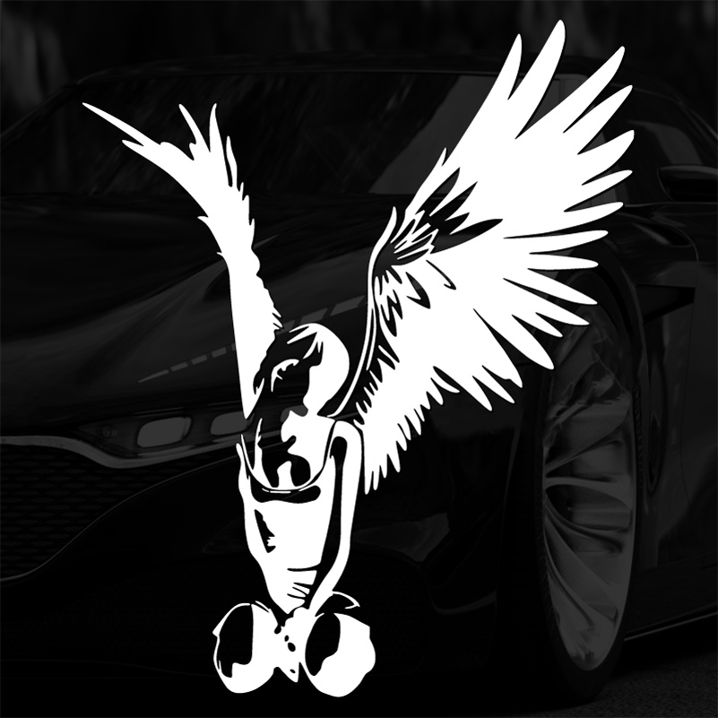 Beautiful Angel Car Stickers Angel Wings Reflective Vinyl Decal for