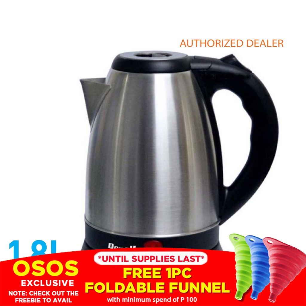 Dowell Original Stainless Steel 1.8 Liter Electric Kettle Water Heater