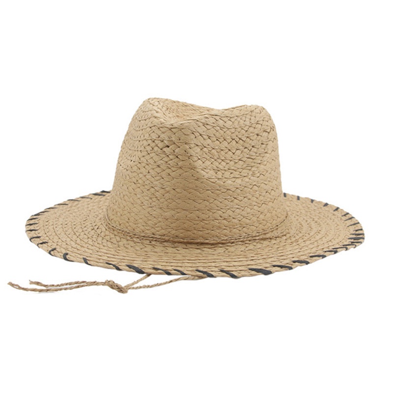 Panama Jazz Straw Hat for beach Fedora American Rainbow Straw Hat ...