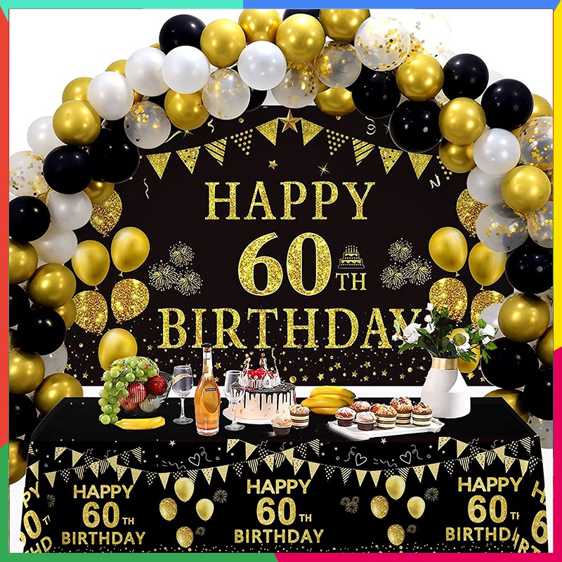 Lễ kỷ niệm sinh nhật 60 tuổi decoration 60th birthday party ý tưởng và