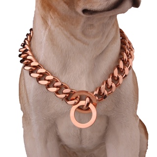 Pet Dog Choke Chain Choker Collar Rose  Necklace Stainless Steel Training 12-28 Inch Length 12/1
