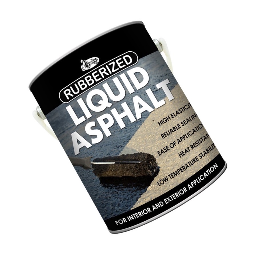 Shelby Rubberized Liquid Asphalt 4 Liters Waterproofing Paint Shopee