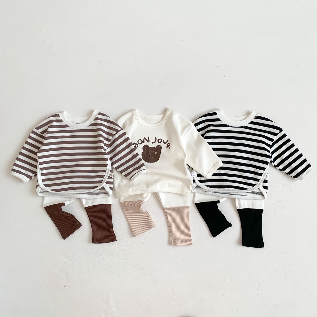 Low Price Autumn Baby Minimally Spliced Color Cotton Elastic Pants Newborn Girl Trousers 0-2 Years Old