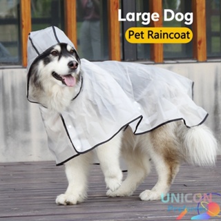 Transparent Raincoat for dogs large for Rainy Day Dog Walking Shiba Inu Border Collie Labrador
