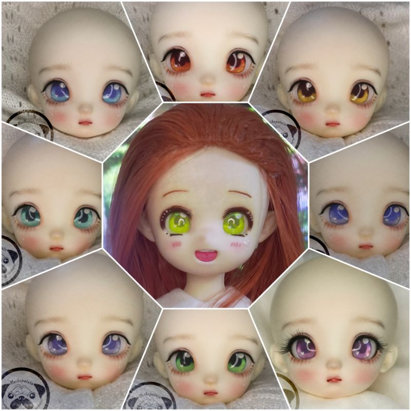 BJD Ball Jointed Doll Handmade Resin anime eyes 14mm 16mm Doll cartoon
