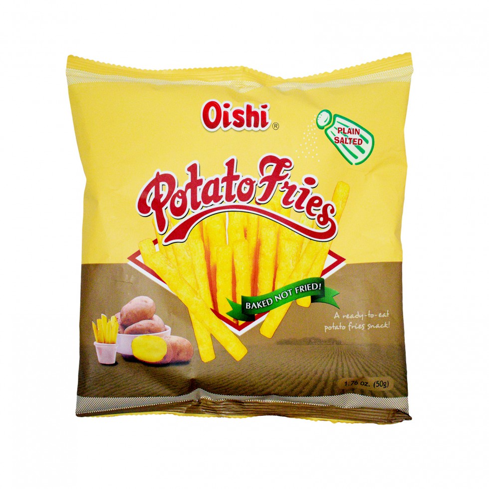 Oishi Potato Fries Plain Salted 50g Shopee Philippines