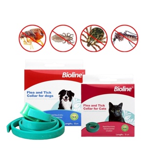 Bioline Flea and Tick Collar for Dogs and Cats - Pet Dog Cat Lice, Anti Flea and Tick Collar