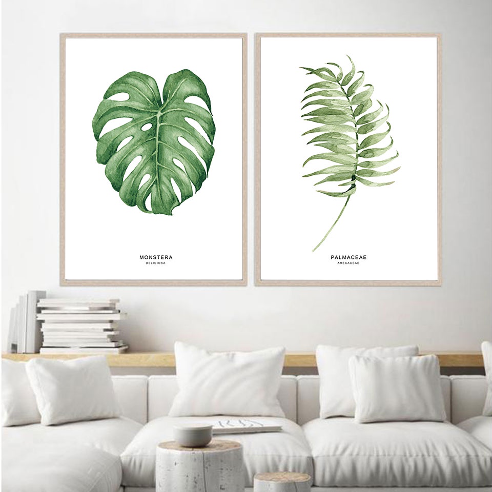 Monstera Deliciosa Nordic Poster Palmaceae Canvas Painting Leaf Wall Art Pictures For Living Room Modern Decorative Prints