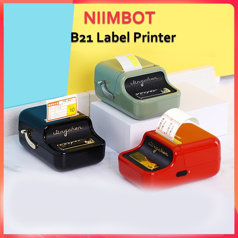 Niimbot B21 Wireless Label Maker Portable Wireless Bluetooth Thermal Label Printer Jewelry Tag 2419