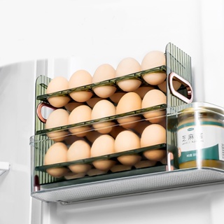 30 Grid Aesthetic Egg Tray Three Layer Grids Egg Crisper Refrigerator Egg Tray Egg Storage Container