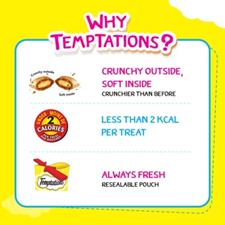 TEMPTATIONS Cat Treats (3-Pack), 75g. Treats for Cats in Tempting Tuna Flavor #3