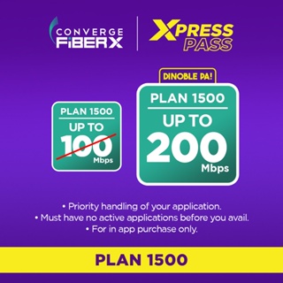 Converge FiberX 200 Mbps WIFI internet plan