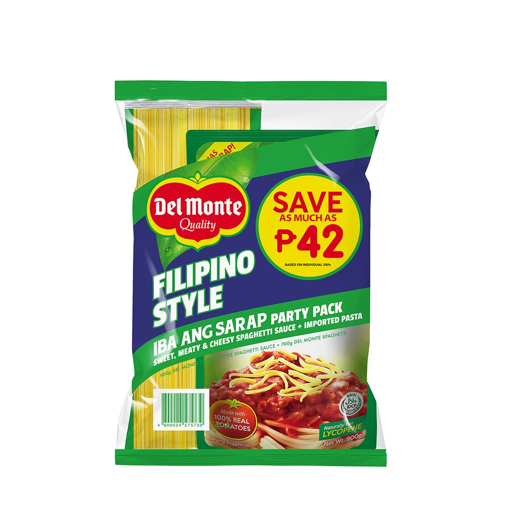 DEL MONTE Sarap Savers Pack - Filipino Style 1 Set (Spaghetti Sauce + Pasta)  | Shopee Philippines