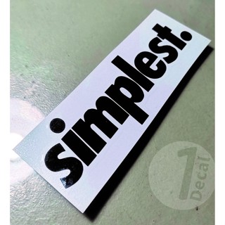 simplest sticker decal 2 sizes available | Shopee Philippines