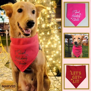 Holiday New Year Sparkle Pet Bandana / Christmas Scarf for Dogs, Cats,etc (Let's Get Lit)